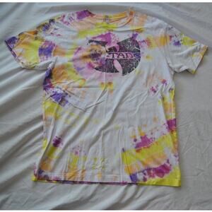 Wu-Tang & Rick Flair White Tie Dye Short Sleeve Shirt Large